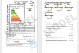 Certificat de performanta energetica pentru apartament, model clasa A